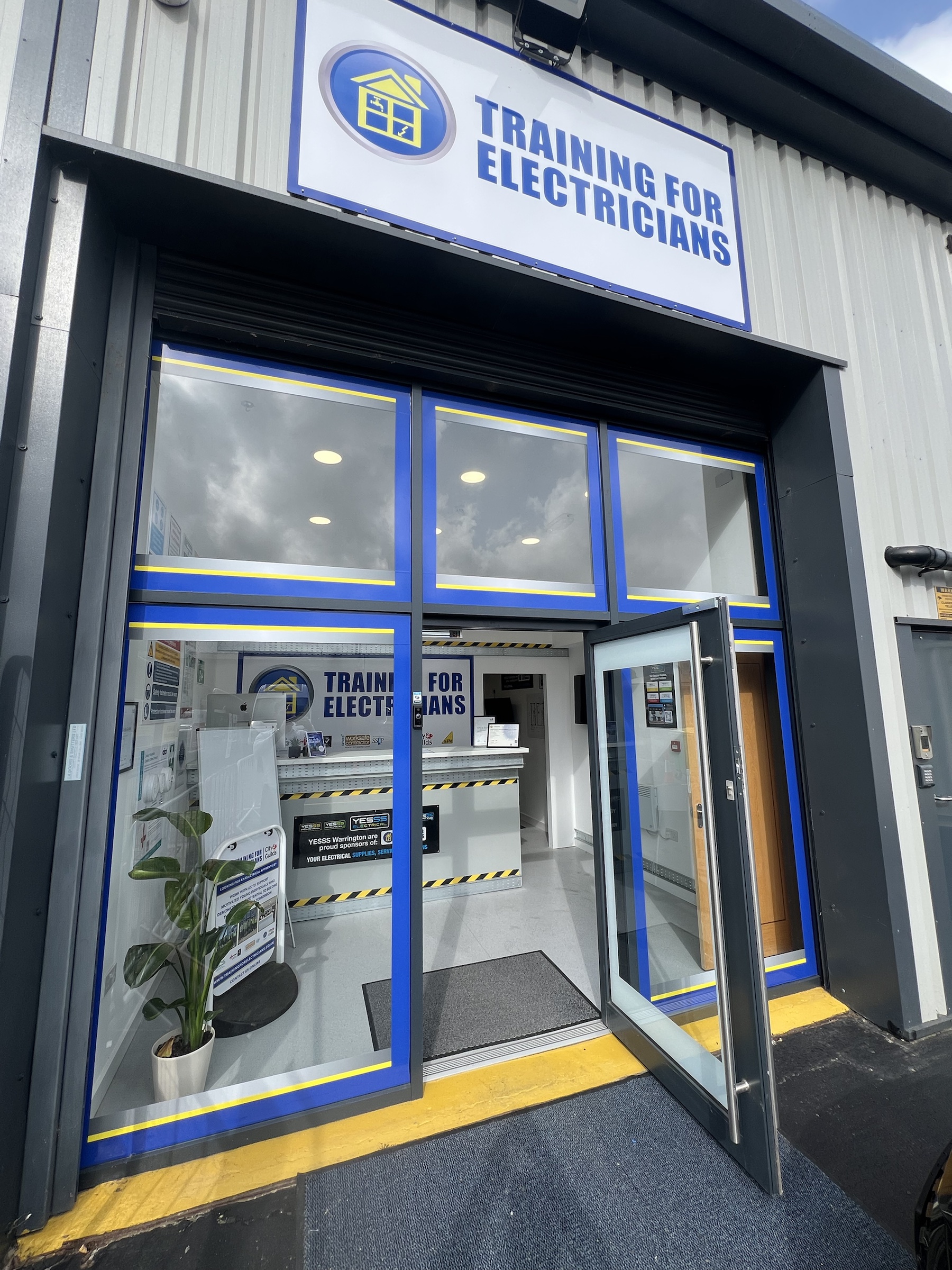 Training for Electricians Warrington Training Centre entrance